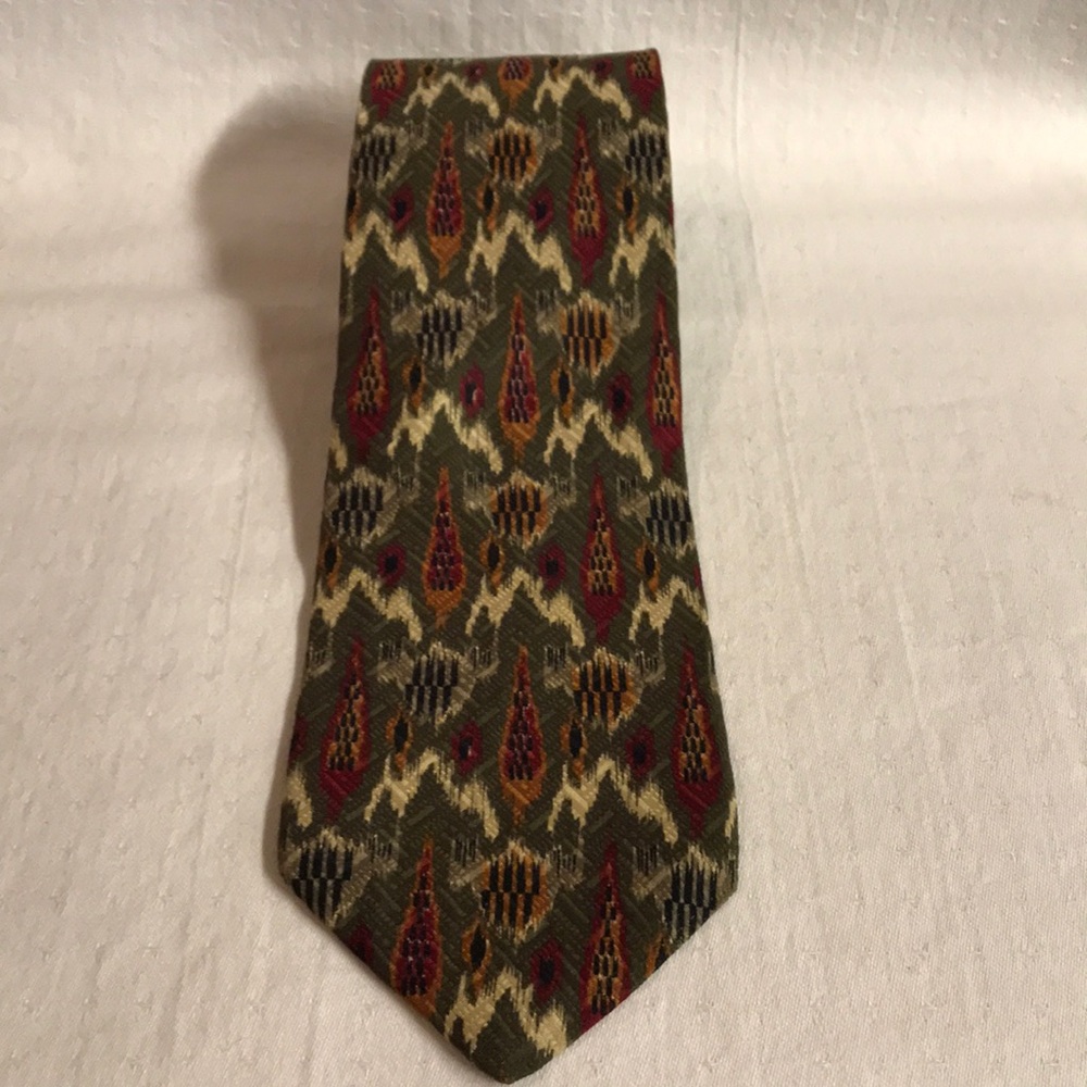 Structure Italian Fabric Mens Silk Tie